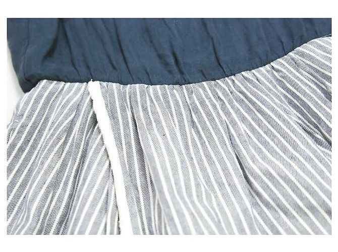 Autre Marque Drawer Leinen Kleid mit Docking-Design Marineblau - Ansicht 5