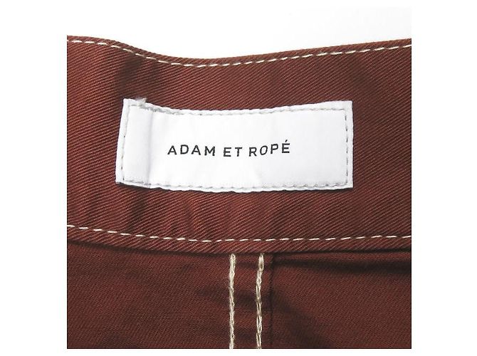 Autre Marque Falda larga acampanada de algodón ADAM ET ROPE Castaño - vista 3