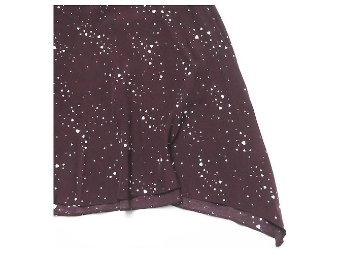 Autre Marque PHEENY Rayon Herzdruck Trägerkleid Bordeaux - Ansicht 3