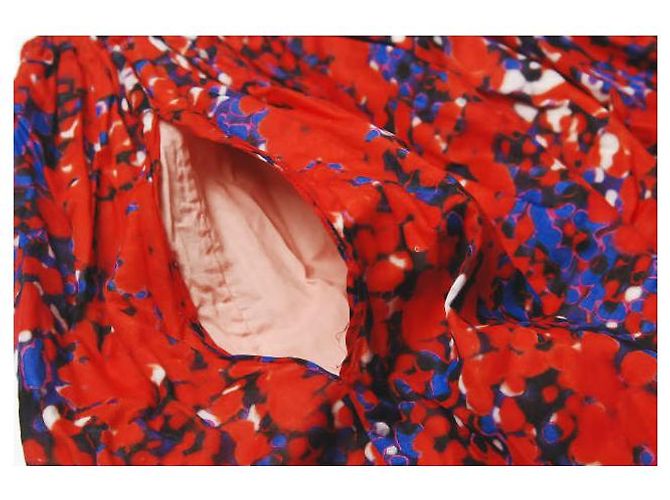 Autre Marque Falda Carven Easy de algodón rojo marino - vista 6