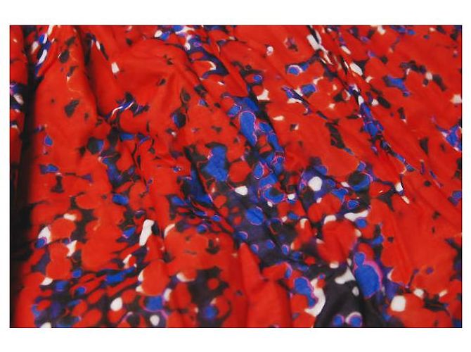Autre Marque Falda Carven Easy de algodón rojo marino - vista 7