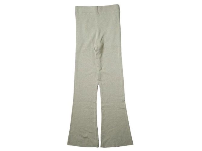 Autre Marque Mila Owen Strickhosen mit geradem Schnitt Beige - Ansicht 2