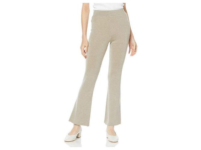 Autre Marque Mila Owen Strickhosen mit geradem Schnitt Beige - Ansicht 3