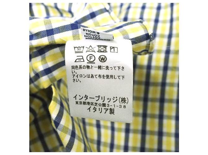Autre Marque Camisa de algodón a cuadros Graph Check Borriello x Brilla para el gusto (Limitada) Amarillo - vista 7