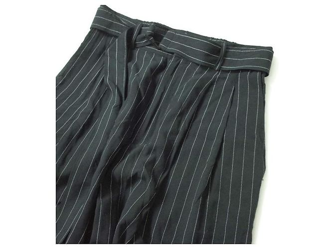 Autre Marque Pantalones de rayón Easy de ADAM ET ROPE Negro - vista 4