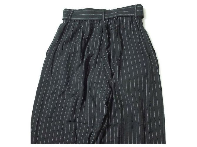 Autre Marque Pantalones de rayón Easy de ADAM ET ROPE Negro - vista 5