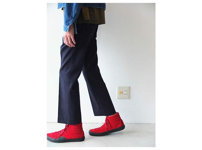 Autre Marque Pantaloni URU STA-PREST Blu Navy 5 Tasche - vista 9