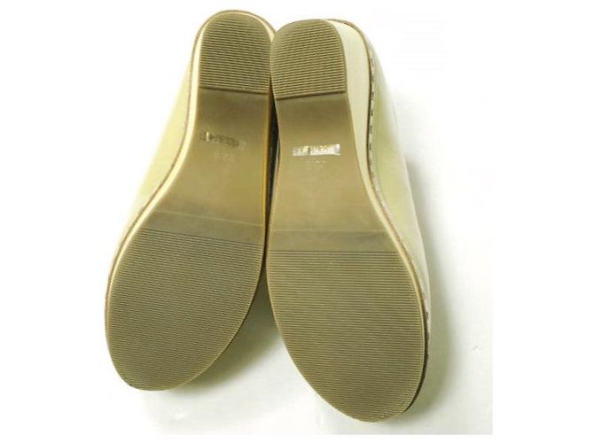 Autre Marque Sandali con zeppa in pelle ADAM ET ROPE Beige - vista 10