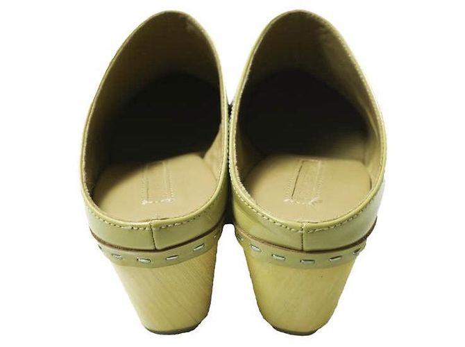Autre Marque Sandali con zeppa in pelle ADAM ET ROPE Beige - vista 4