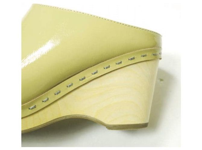 Autre Marque Sandali con zeppa in pelle ADAM ET ROPE Beige - vista 9