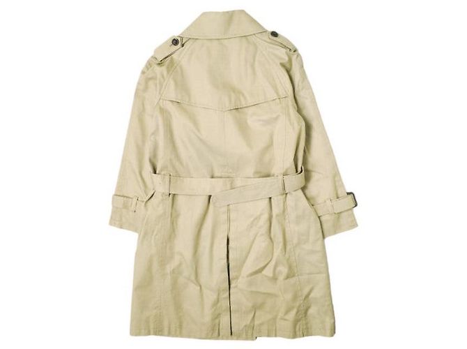 Autre Marque Abrigo trench de algodón beige - vista 2