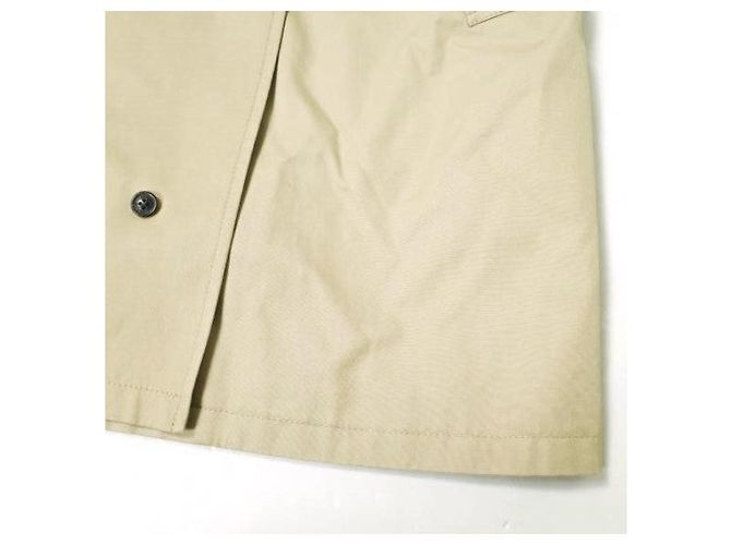 Autre Marque Abrigo trench de algodón beige - vista 6