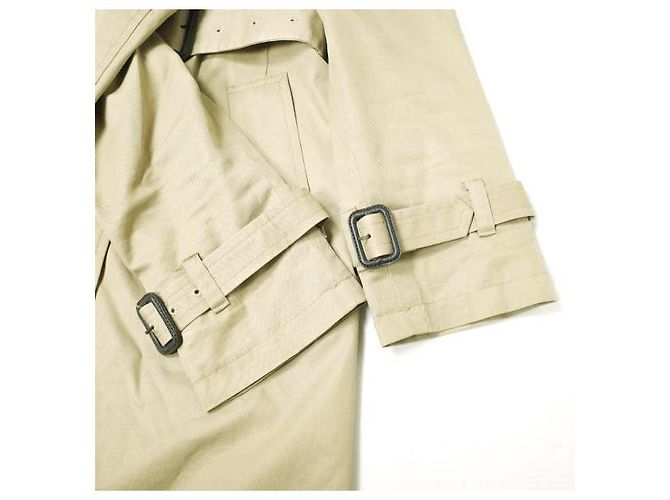 Autre Marque Abrigo trench de algodón beige - vista 7