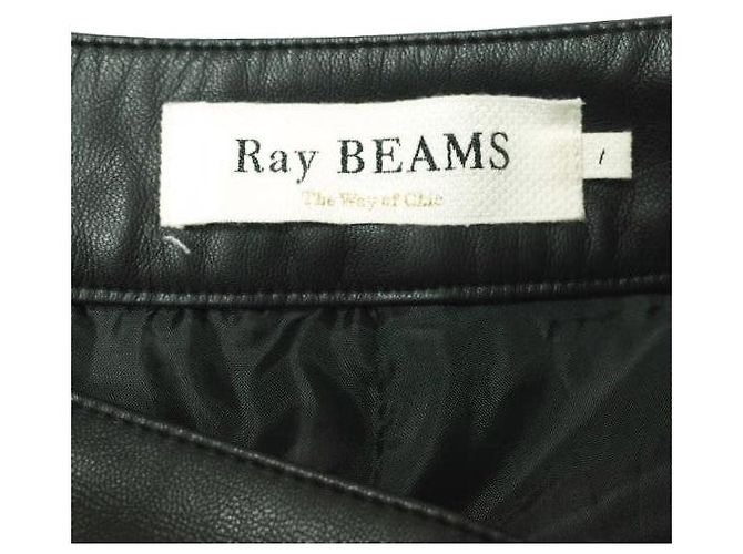 Autre Marque Ray BEAMS Kunstlederhosen Schwarz - Ansicht 8