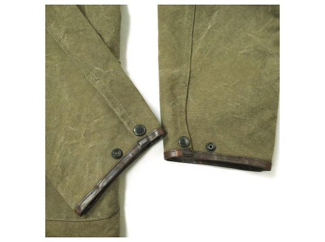 Autre Marque Alter Canvas-Lederjacke ARTS＆CRAFTS x KENNETH FIELD x BEAMS PLUS Outfitters Olivgrün - Ansicht 6