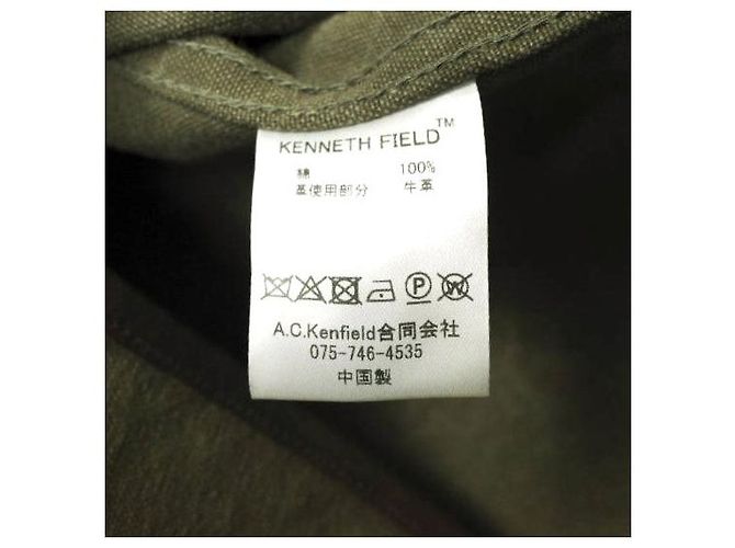 Autre Marque Alter Canvas-Lederjacke ARTS＆CRAFTS x KENNETH FIELD x BEAMS PLUS Outfitters Olivgrün - Ansicht 7