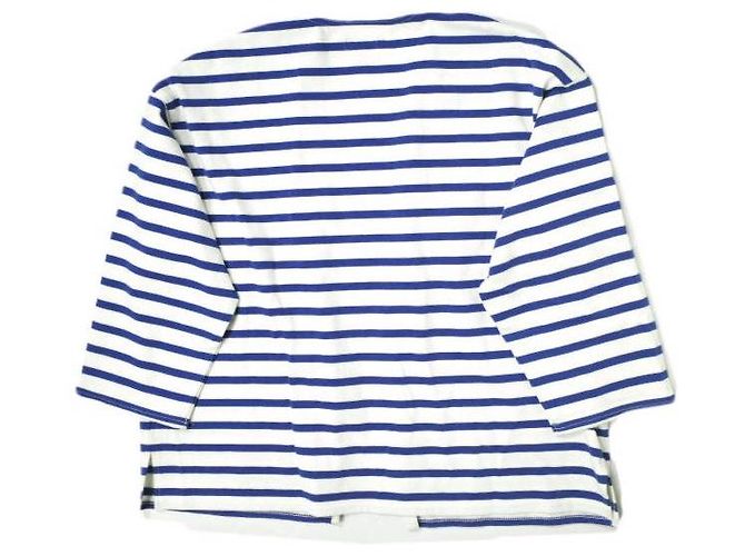 Autre Marque BEAMS Cut-Off Cardigan S Weiß/Blau - Ansicht 2