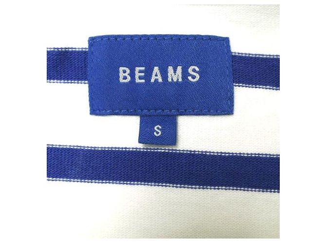 Autre Marque BEAMS Cut-Off Cardigan S Weiß/Blau - Ansicht 4