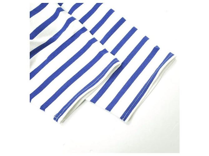 Autre Marque BEAMS Cut-Off Cardigan S Weiß/Blau - Ansicht 6