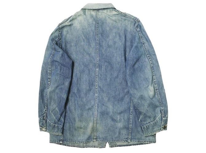 Autre Marque Giacca tuta in denim robusta e affidabile degli anni '40 Blu - vista 2