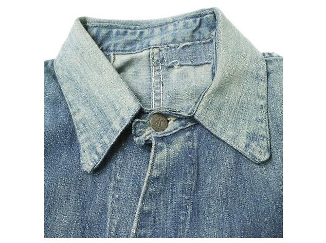 Autre Marque Giacca tuta in denim robusta e affidabile degli anni '40 Blu - vista 3
