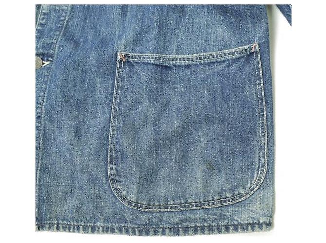 Autre Marque Giacca tuta in denim robusta e affidabile degli anni '40 Blu - vista 6
