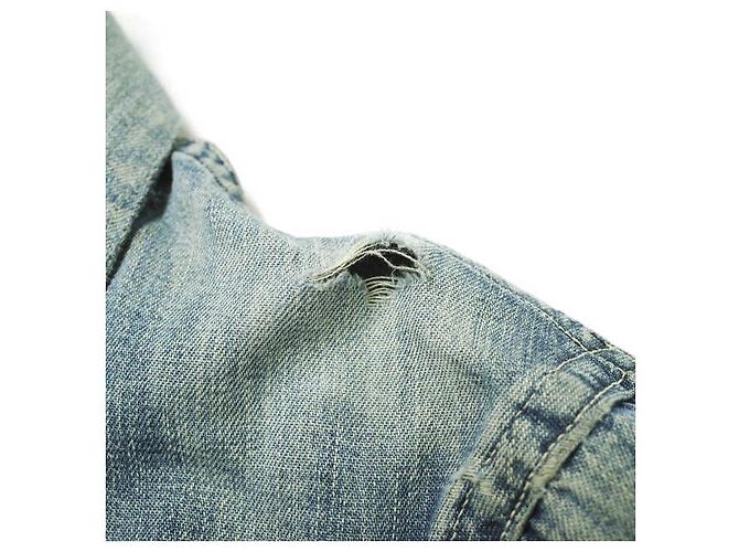 Autre Marque Giacca tuta in denim robusta e affidabile degli anni '40 Blu - vista 9