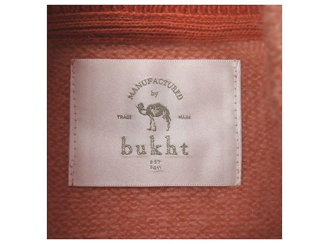 Autre Marque Bukht Mohair Zip-Mokkragen-Strickpullover in Pink - Ansicht 3