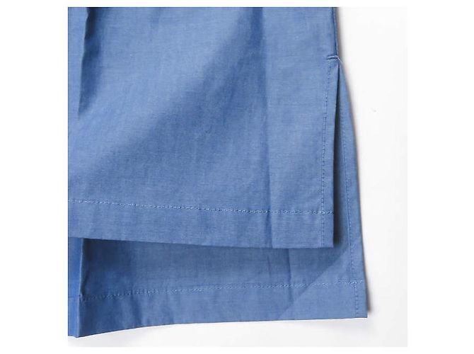 Autre Marque SLOWBE S S Baumwoll-Schlafhemd Blau - Ansicht 7