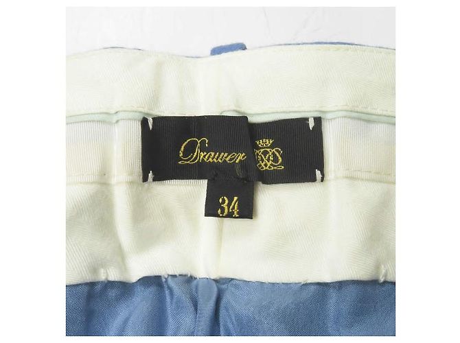 Autre Marque Hochtaillierte Woll-Ankle-Pants mit Stretch Blau - Ansicht 3
