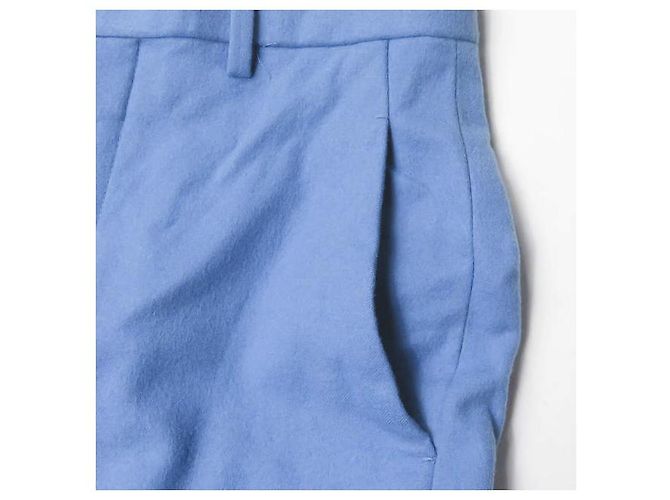 Autre Marque Hochtaillierte Woll-Ankle-Pants mit Stretch Blau - Ansicht 5