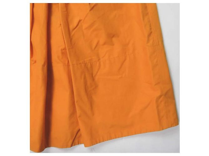 Autre Marque Falda Drawer de algodón naranja con cintura fruncida - vista 7