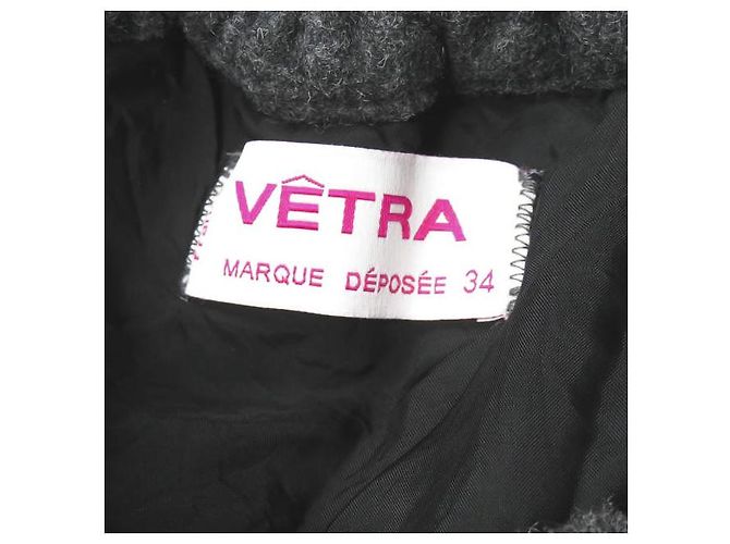 Autre Marque Jupe facile en flanelle VETRA, laine, gris, taille 34 Marron - vue 3