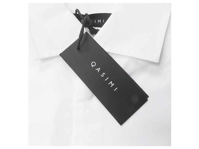 Autre Marque Chaleco de popelina Qasimi SOOK POPLIN BIB SHIRT de algodón Blanco - vista 4