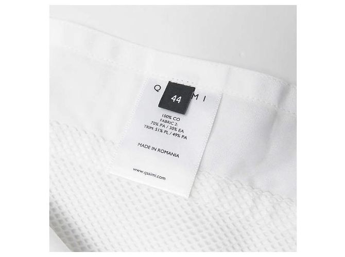 Autre Marque Chaleco de popelina Qasimi SOOK POPLIN BIB SHIRT de algodón Blanco - vista 7