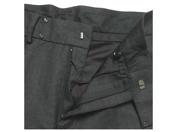 Autre Marque Pantalones Clásicos Bukht en Cuadro de Carbón Gris antracita - vista 4