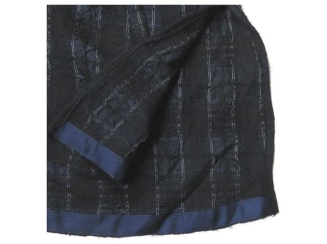 Autre Marque bukht CHECK LONG ANORAK Abrigo exterior de lana Cupro - vista 11