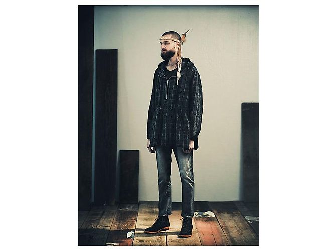Autre Marque bukht CHECK LONG ANORAK Abrigo exterior de lana Cupro - vista 3