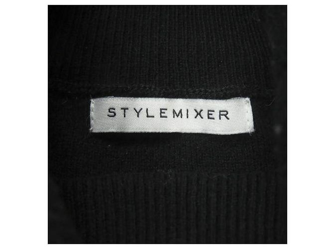 Autre Marque STYLEMIXER Pull en maille lâche M Noir - vue 3
