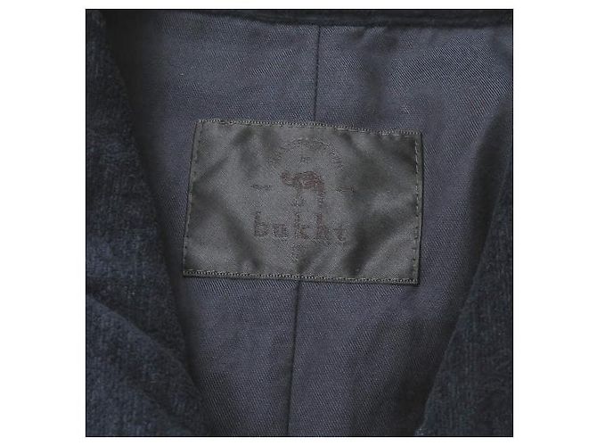Autre Marque Giacca Blouson ZIP Bukht BV-96515 Blu Navy - vista 3