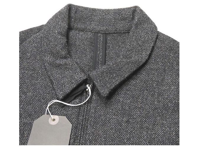 Autre Marque Chaqueta blouson de tweed con cuello caído de algodón Castaño - vista 3
