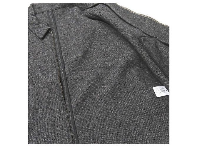 Autre Marque Chaqueta blouson de tweed con cuello caído de algodón Castaño - vista 9