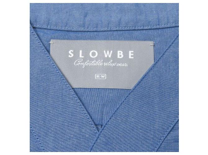 Autre Marque Camicia da notte in cotone a maniche corte SLOWBE Blu - vista 3
