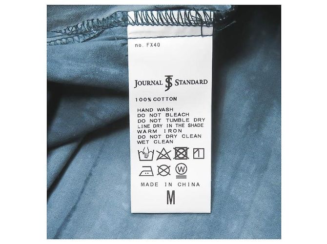 Autre Marque Camicia a maniche corte in cotone JOURNAL STANDARD Blu - vista 9