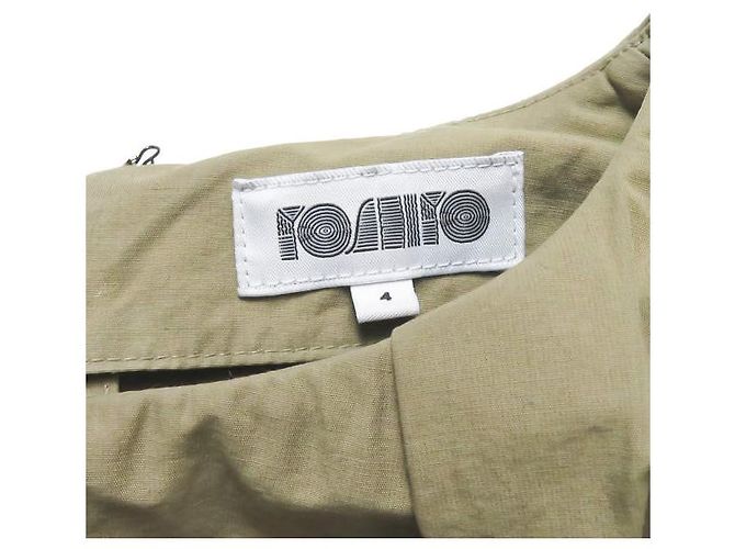Autre Marque YOSHIYO Spitzenärmel Schichtkleid Beige - Ansicht 3