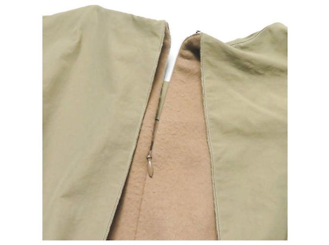Autre Marque YOSHIYO Spitzenärmel Schichtkleid Beige - Ansicht 6