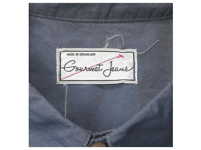 Autre Marque Camisa de mezclilla gourmet oversized gris Castaño - vista 2