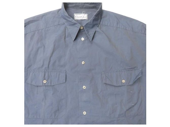 Autre Marque Camisa de mezclilla gourmet oversized gris Castaño - vista 4