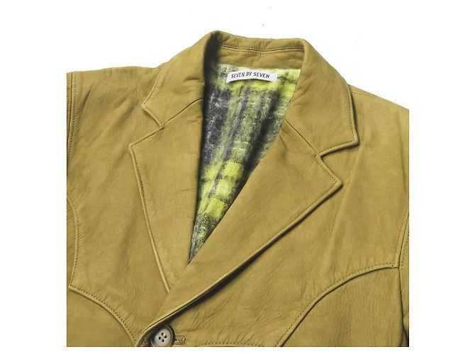 Autre Marque 7x7 Western-Lederjacke M Gold Nubuck - Ansicht 4