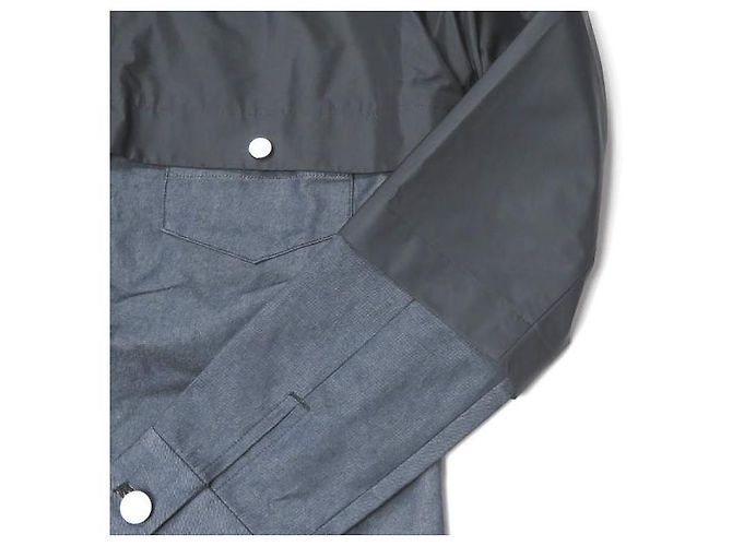 Autre Marque Schichtjeansjacke NOBUYUKI MATSUI Schwarz/Indigo - Ansicht 6